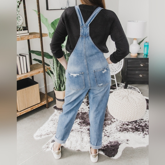 Black Label Boyfriend Fit Overalls | NWT | New With Tags | small - Picture 7 of 16